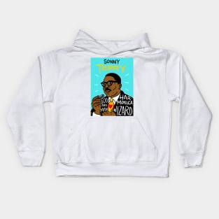 Sonny Terry Blues Folk Art Kids Hoodie